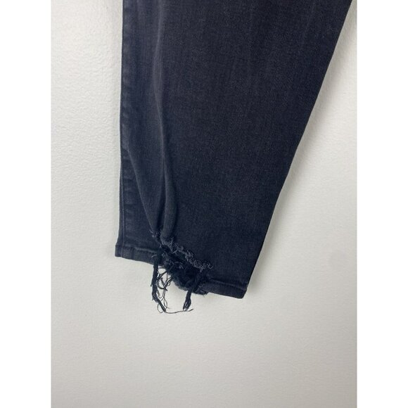 Hollister Womens Jeans Size 26 High Rise Slim Straight Washed Gray/Black - Picture 6 of 10